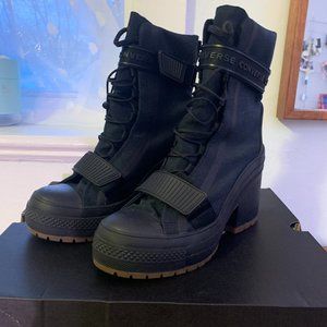 Women's Black Chuck Taylor All Star Gr82 Platform Booties